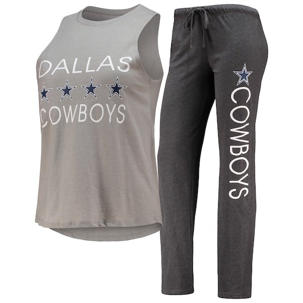 Dallas Cowboys Concepts Sport Women's Muscle Tank Top & Pants Sleep Set - Navy/Silver