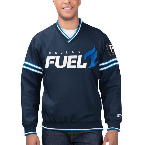 Dallas Fuel Starter Overwatch League Game Day Trainer Pullover Jacket - Navy