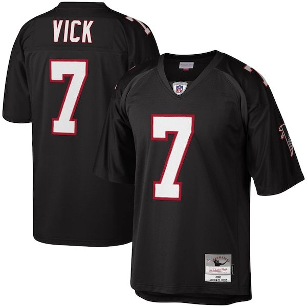Michael Vick Atlanta Falcons Mitchell & Ness 2002 Authentic Throwback Retired Player Jersey - Black