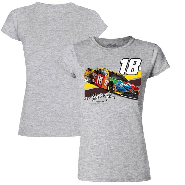 Kyle Busch Joe Gibbs Racing Team Collection Women's Challenger T-Shirt - Heather Gray