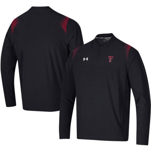 Texas Tech Red Raiders Under Armour 2021 Sideline Motivate Quarter-Zip Jacket - Black