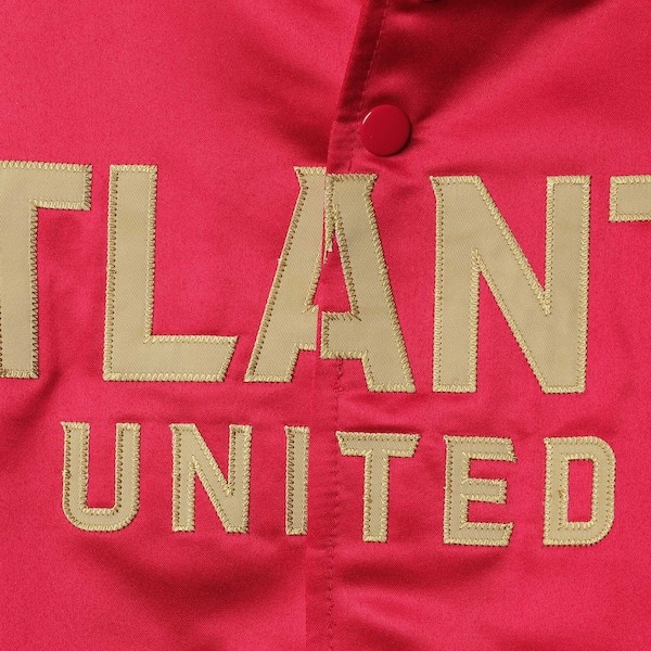 Atlanta United FC Mitchell & Ness Raglan Full-Snap Jacket - Red
