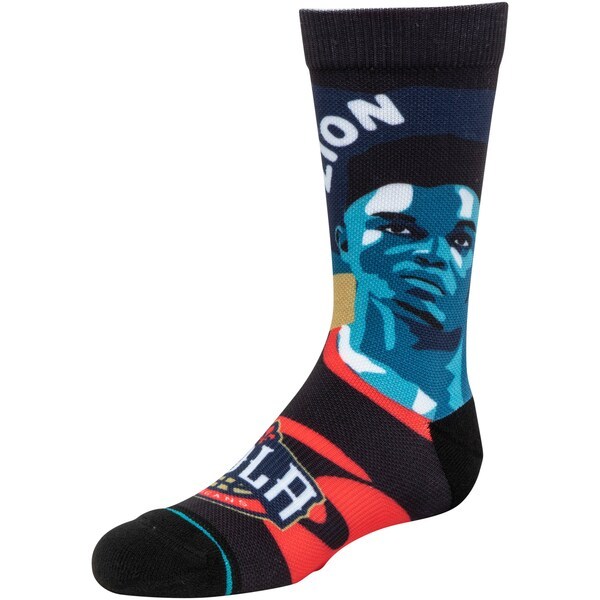 Zion Williamson New Orleans Pelicans Stance Youth Free Agents Crew Socks