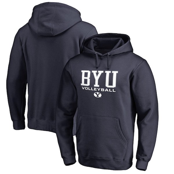 BYU Cougars Fanatics Branded True Sport Volleyball Pullover Hoodie - Navy