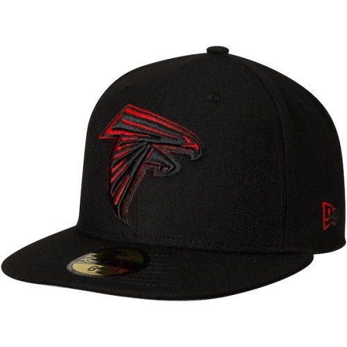 Atlanta Falcons New Era Color Dim 59FIFTY Fitted Hat - Black