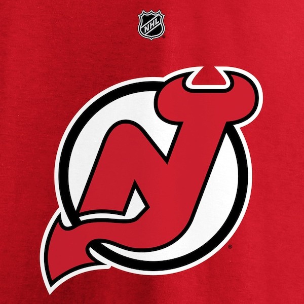 Jack Hughes New Jersey Devils Fanatics Branded Authentic Stack Player Name & Number T-Shirt - Red