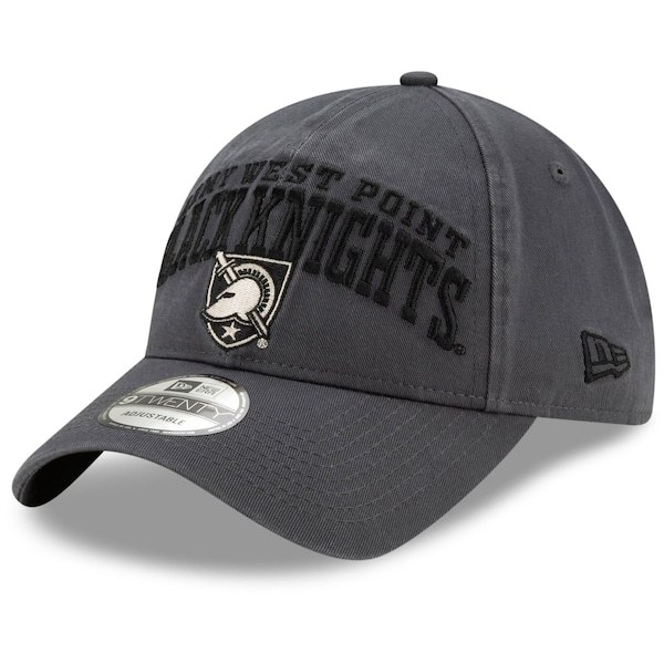 Army Black Knights New Era Arch Over Logo 9TWENTY Adjustable Hat - Gray