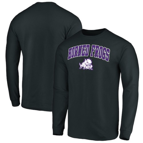 TCU Horned Frogs Fanatics Branded Campus Logo Long Sleeve T-Shirt - Black
