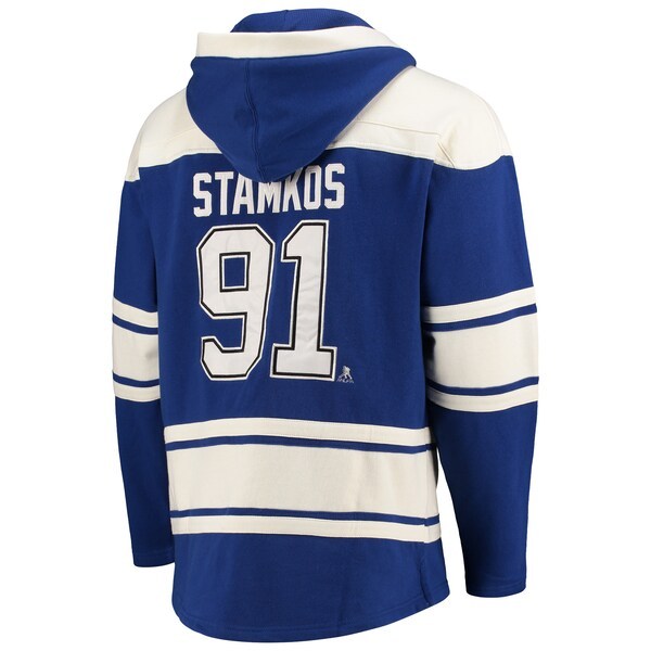 Steven Stamkos Tampa Bay Lightning '47 Player Name & Number Lacer Pullover Hoodie - Blue