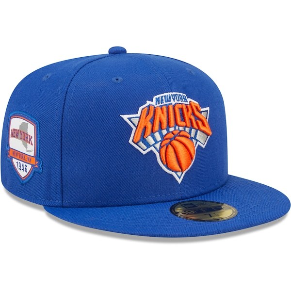 New York Knicks New Era City Side 59FIFTY Fitted Hat - Blue