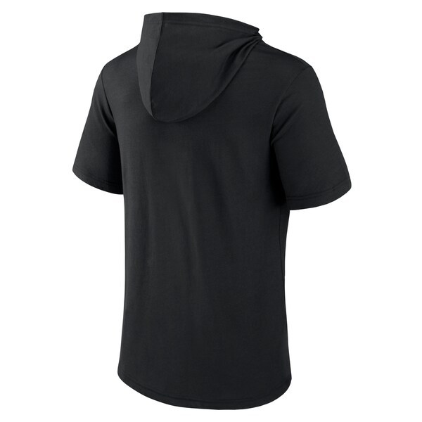 San Francisco Giants Fanatics Branded Iconic Rebel Short Sleeve Pullover Hoodie - Black