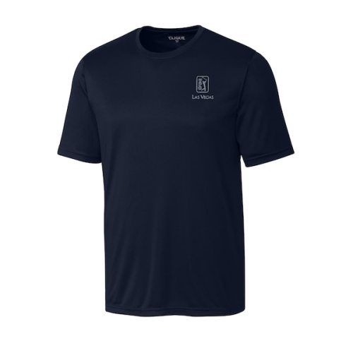 TPC Las Vegas Cutter & Buck Spin Jersey T-Shirt - Navy