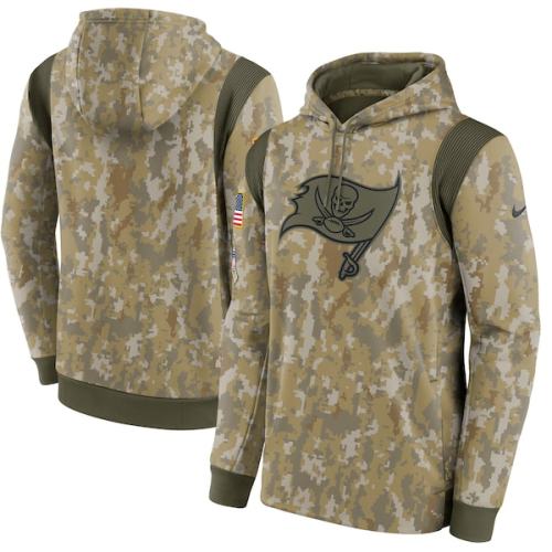 Tampa Bay Buccaneers Nike 2021 Salute To Service Therma Performance Pullover Hoodie - Camo