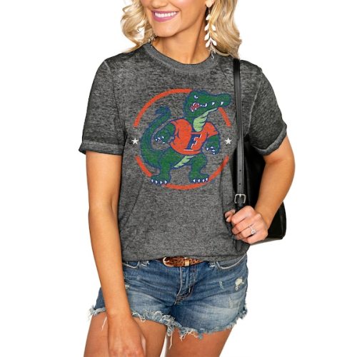 Florida Gators Women's End Zone Boyfriend T-Shirt - Charcoal