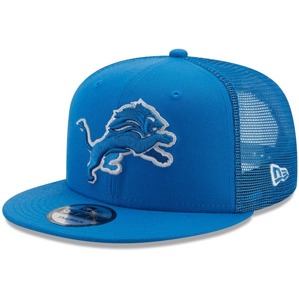 Detroit Lions New Era Classic Trucker 9FIFTY Snapback Hat - Blue