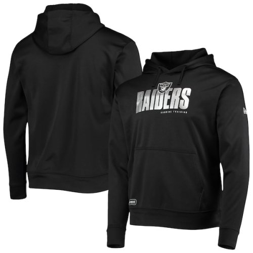 Las Vegas Raiders New Era Combine Authentic Hard Hash Pullover Hoodie - Black