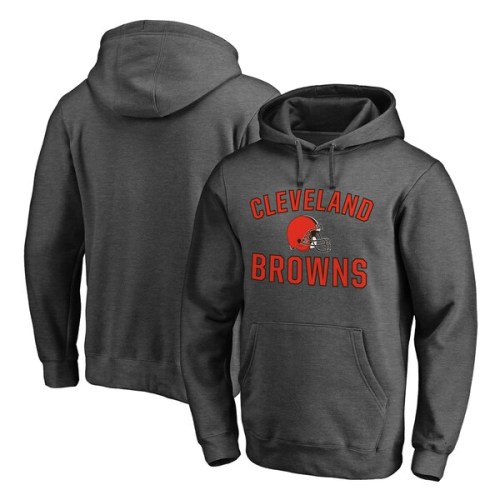 Cleveland Browns Fanatics Branded Victory Arch Team Pullover Hoodie - Heathered Charcoal