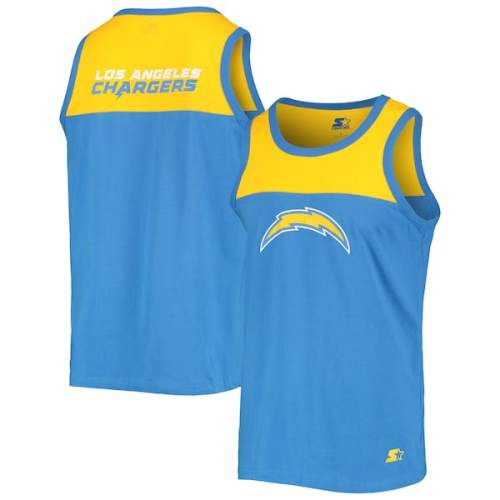 Los Angeles Chargers Starter Team Touchdown Fashion Tank Top - Powder Blue/Gold