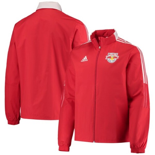 New York Red Bulls adidas All-Weather Full-Zip Jacket - Red