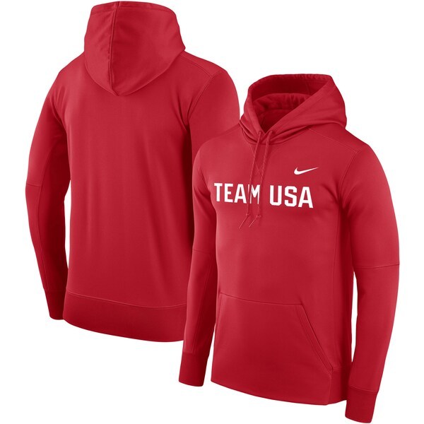 Team USA Nike Pullover Performance Hoodie - Red