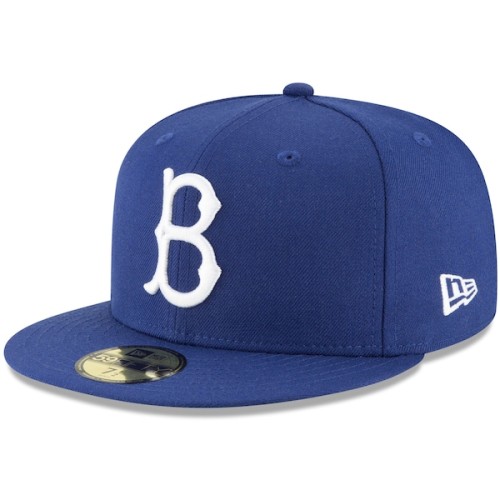 Brooklyn Dodgers New Era Cooperstown Collection Logo 59FIFTY Fitted Hat - Royal