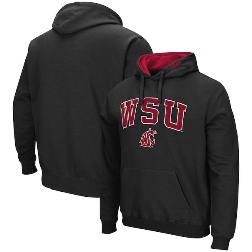 Washington State Cougars Colosseum Arch & Logo 3.0 Pullover Hoodie - Black