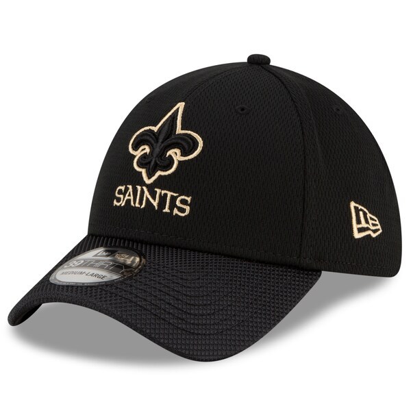New Orleans Saints New Era 2021 NFL Sideline Road 39THIRTY Flex Hat - Black