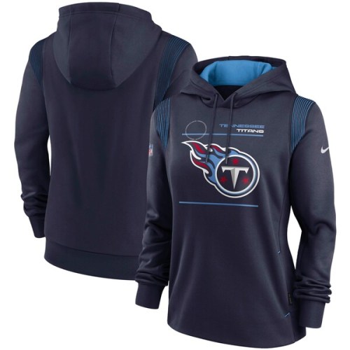 Tennessee Titans Nike Women's Sideline Performance Pullover Hoodie - Navy