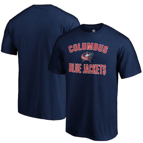 Columbus Blue Jackets Fanatics Branded Team Victory Arch T-Shirt - Navy