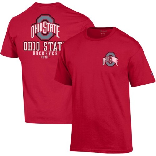 Ohio State Buckeyes Champion Team Stack 2-Hit T-Shirt - Scarlet