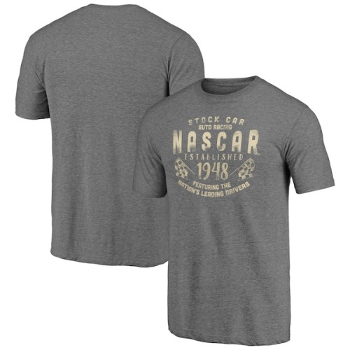 NASCAR Classic Fanatics Branded Professional Driving Tri-Blend T-Shirt - Heathered Gray