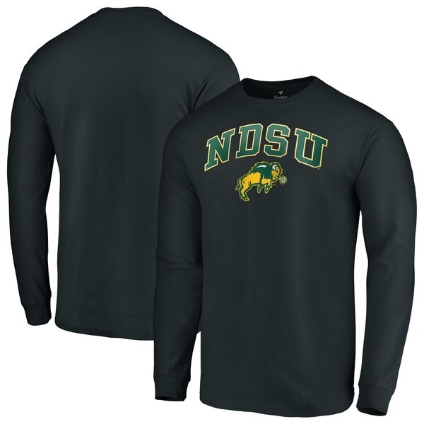 NDSU Bison Fanatics Branded Campus Long Sleeve T-Shirt - Black