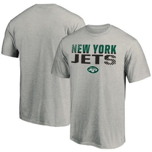 New York Jets Fanatics Branded Fade Out T-Shirt - Heathered Gray