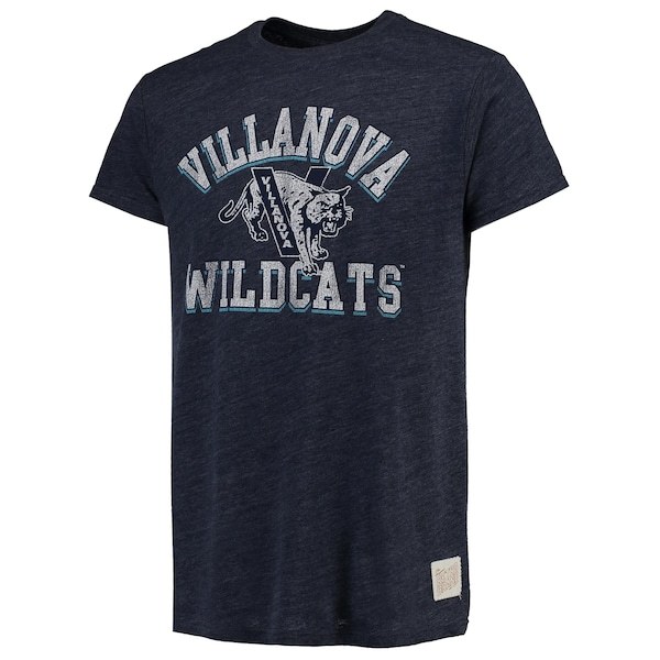 Villanova Wildcats Original Retro Brand Vintage Tri-Blend T-Shirt - Heathered Navy