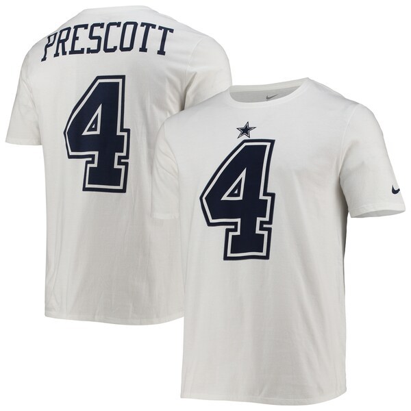 Dak Prescott Dallas Cowboys Nike Player Pride Color Rush Name & Number T-Shirt - White