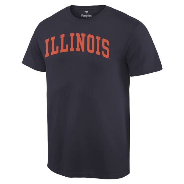 Illinois Fighting Illini Basic Arch T-Shirt - Navy