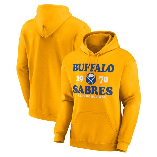 Buffalo Sabres Fierce Competitor Pullover Hoodie - Gold
