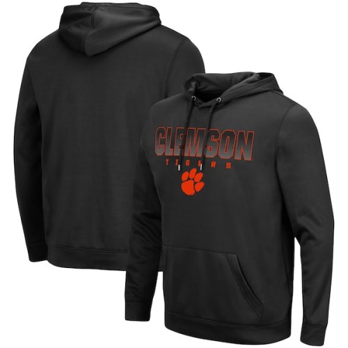Clemson Tigers Colosseum Blackout 3.0 Pullover Hoodie - Black