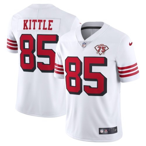 George Kittle San Francisco 49ers Nike 75th Anniversary 2nd Alternate Vapor Limited Jersey - White
