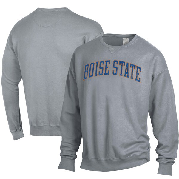 Boise State Broncos ComfortWash Garment Dyed Pullover Sweatshirt - Gray