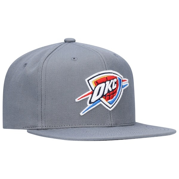 Oklahoma City Thunder Mitchell & Ness Central Snapback Hat - Charcoal