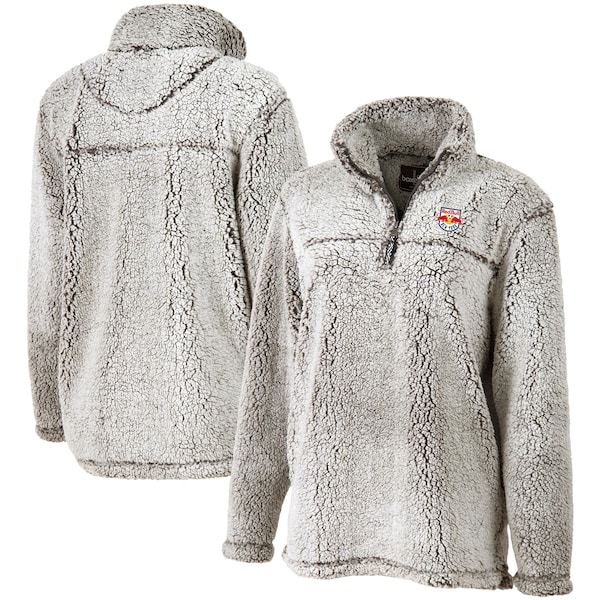 New York Red Bulls Women's Sherpa Quarter-Zip Pullover Jacket - Gray