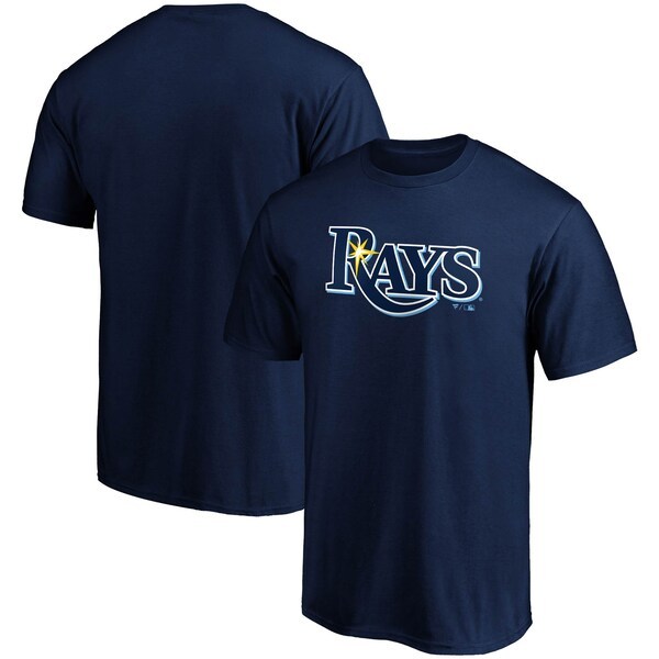 Tampa Bay Rays Fanatics Branded Official Wordmark T-Shirt - Navy