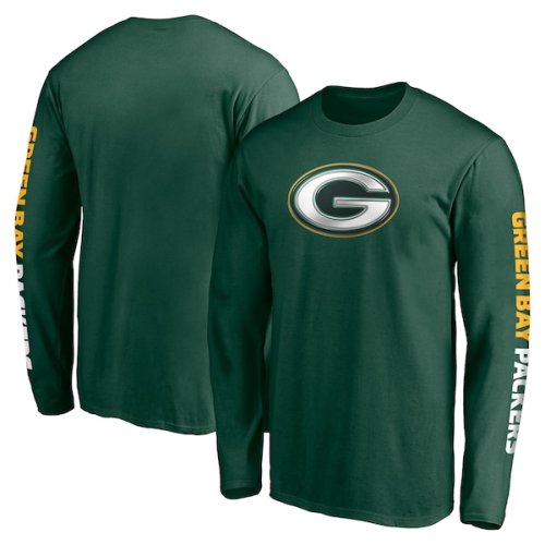 Green Bay Packers Fanatics Branded Front Runner Long Sleeve T-Shirt - Green