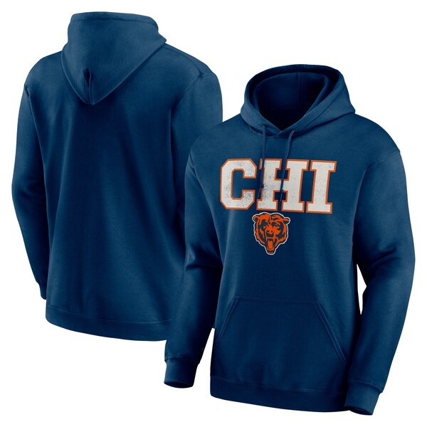 Chicago Bears Scoreboard Pullover Hoodie - Navy