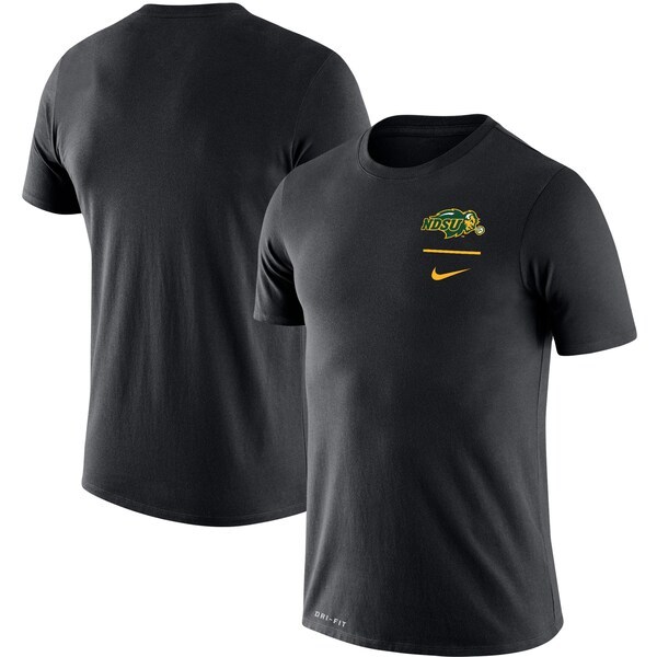 NDSU Bison Nike Logo Stack Legend Performance T-Shirt - Black