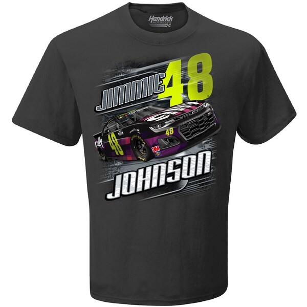 Jimmie Johnson Hendrick Motorsports Team Collection Ally Camber T-Shirt - Charcoal