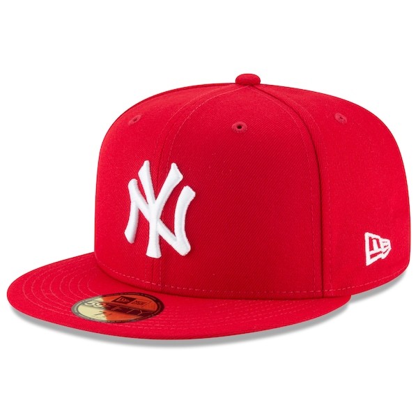 New York Yankees New Era Fashion Color Basic 59FIFTY Fitted Hat - Scarlet