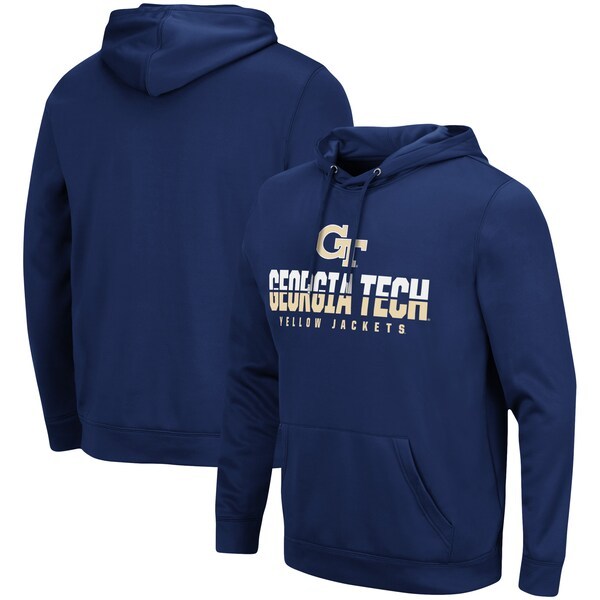 Georgia Tech Yellow Jackets Colosseum Lantern Pullover Hoodie - Navy