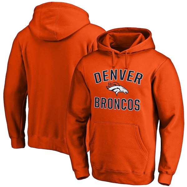 Denver Broncos Fanatics Branded Victory Arch Team Pullover Hoodie - Orange